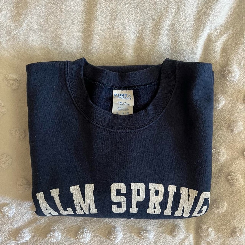 Palm Springs Navy Crewneck (Bought In Palm Spring… - image 4